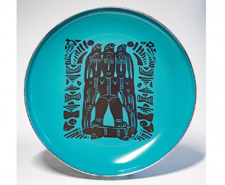 Блюдо "Богиня" Пермский звериный стиль